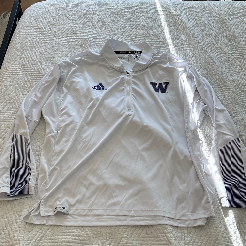 Adidas White Men's Washington Pullover Shirt